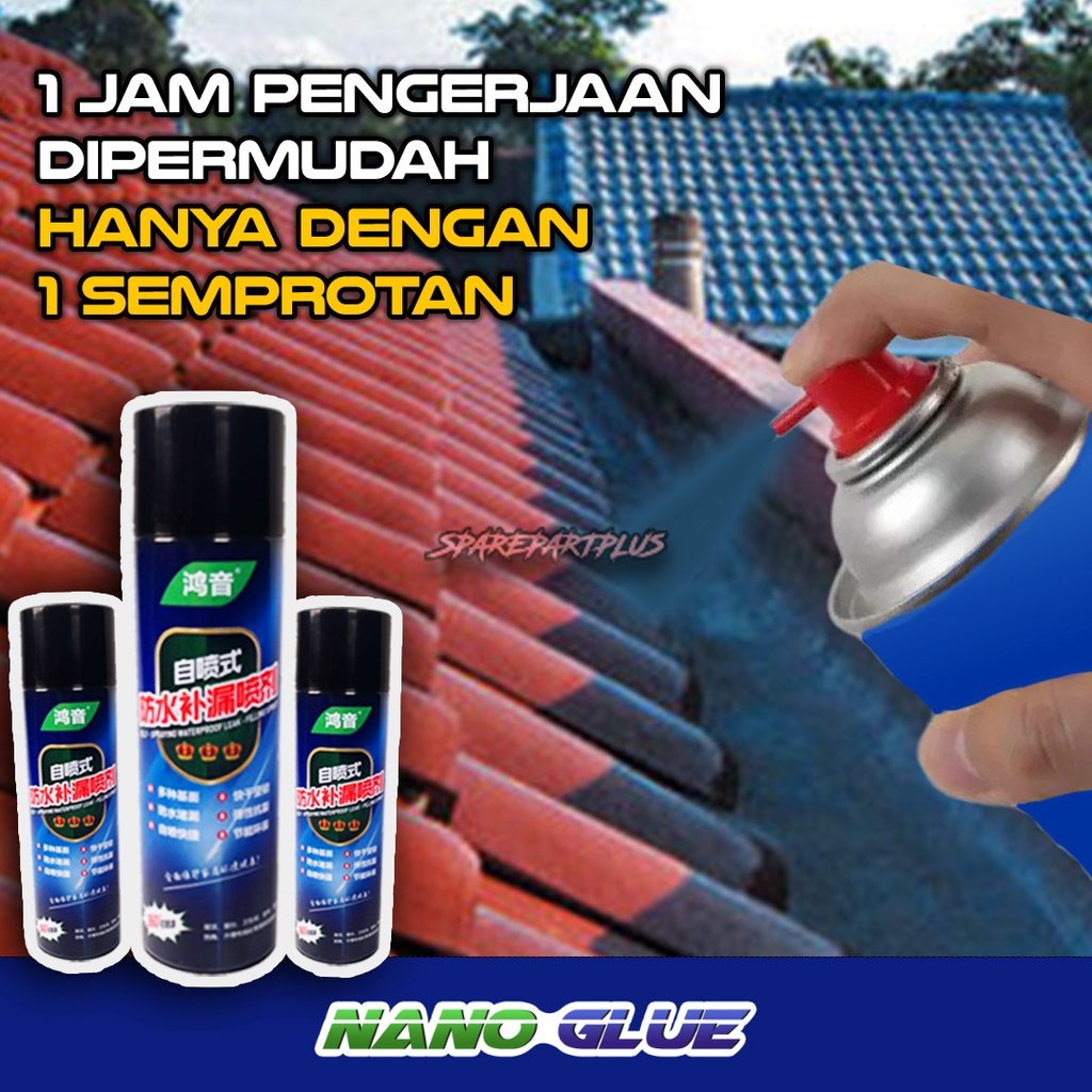 NANOGLUE LEM AJAIB SEMPROT, SEMPROTAN LEM, PILOK, GLUESPRAY, TAMBAL BOCOR ASLI DARI JEPANG