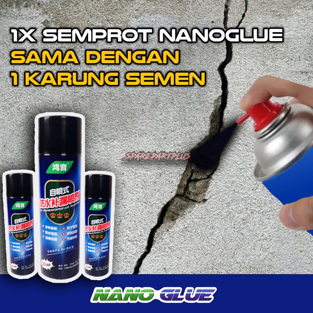 NANOGLUE LEM AJAIB SEMPROT, SEMPROTAN LEM, PILOK, GLUESPRAY, TAMBAL BOCOR ASLI DARI JEPANG