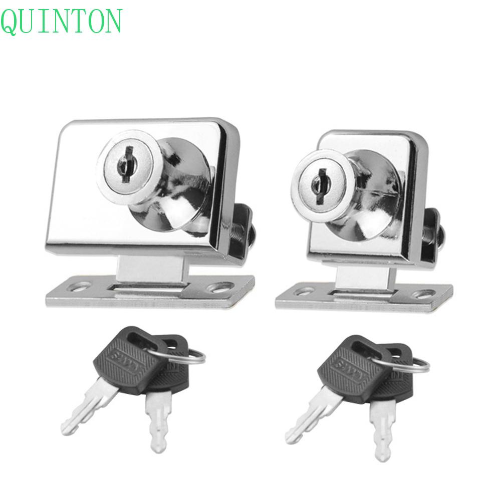 Kunci Kaca QUINTON Zinc Alloy Silinder Geser Furniture Hardware