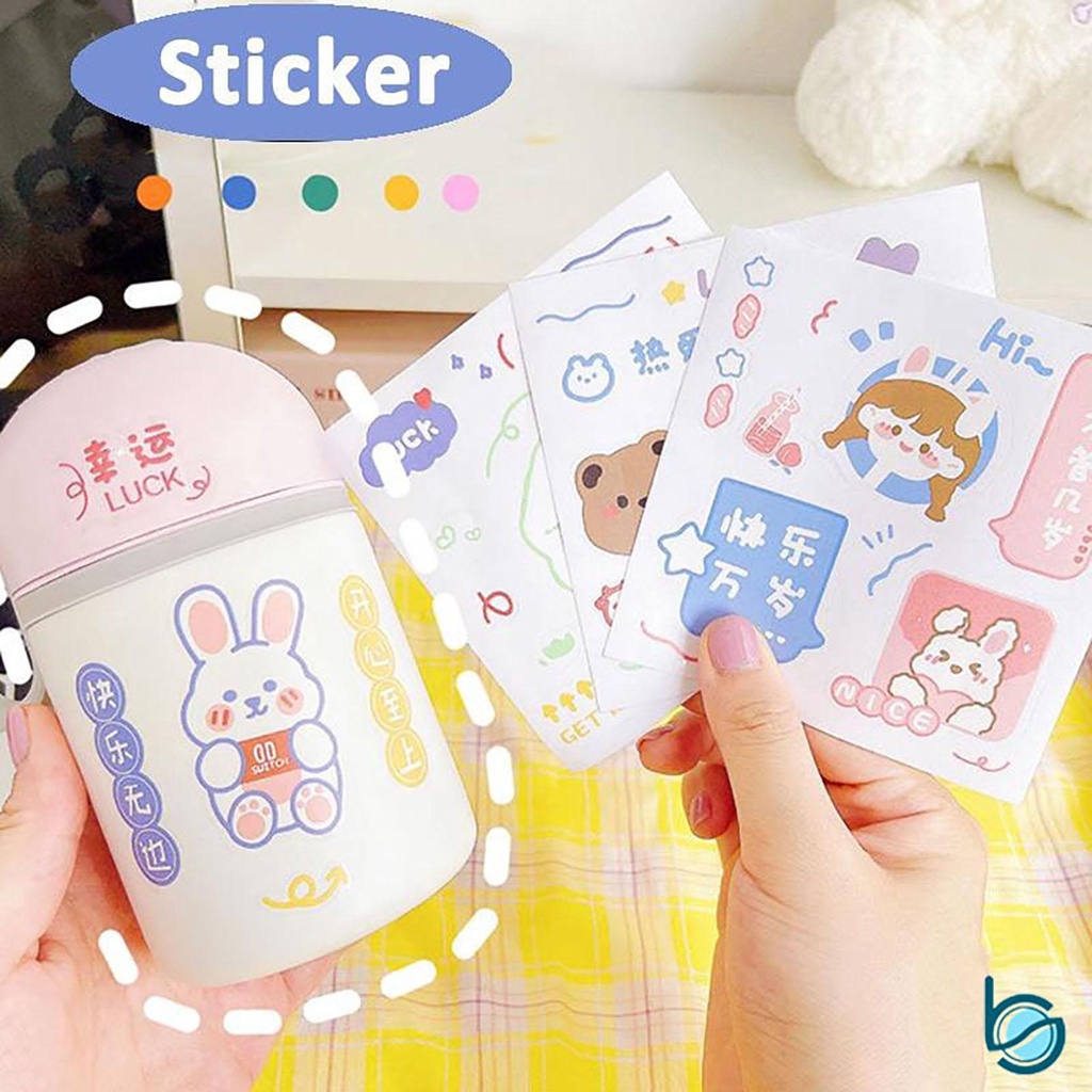 

Stiker Cangkir/Stiker ponsel/Stiker Gadis lucu ins tahan air/Stiker DIY - Best Stationary