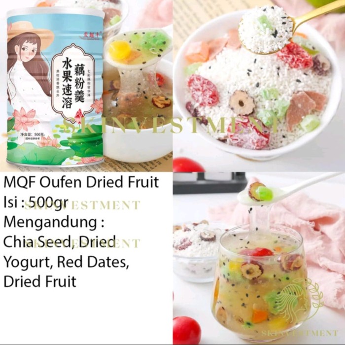 

N.E.W oufen lotus root powder makanan diet healthy food bubuk akar teratai - Biru