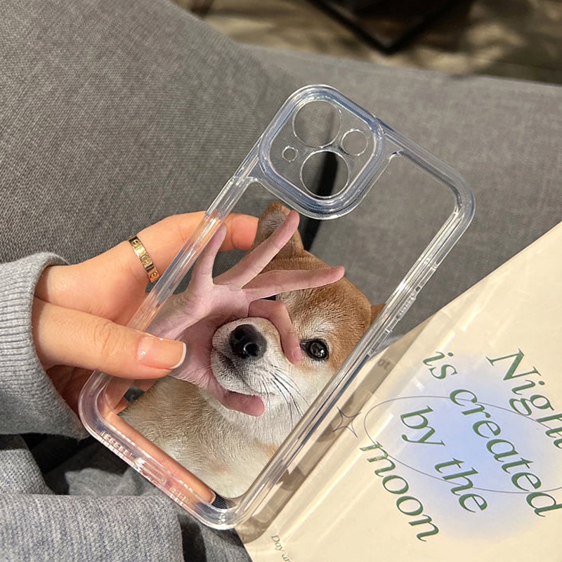 Casing Anjing Imut Yang Indah Untuk Vivo Y12S Y91 Y95 Y93 Y20 Y20S Y20i Y21 Y21S Y21T Y17 Y16 Y12 Y15 Y11 Y19 Y91C Y15S Y15A Y33S Y33T Y51 Y52S Y53S Y02 NEX3 Akrilik Space TPU Back Cover