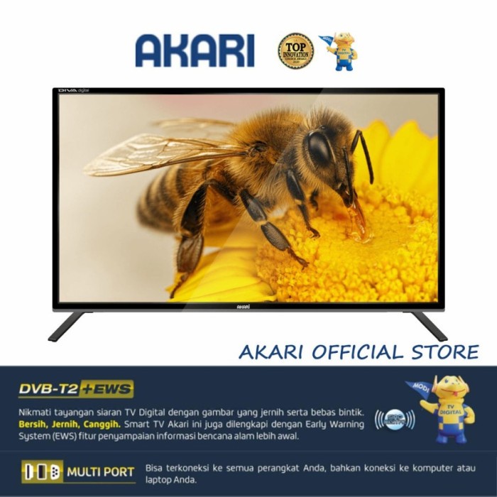 Akari LE 32V99T2 TV LED 32 Inch | TV Digital USB Movie DVBT2 | LE32V99