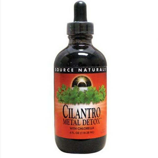 Source naturals cilantro metal detox with chlorella 118ml untuk autis