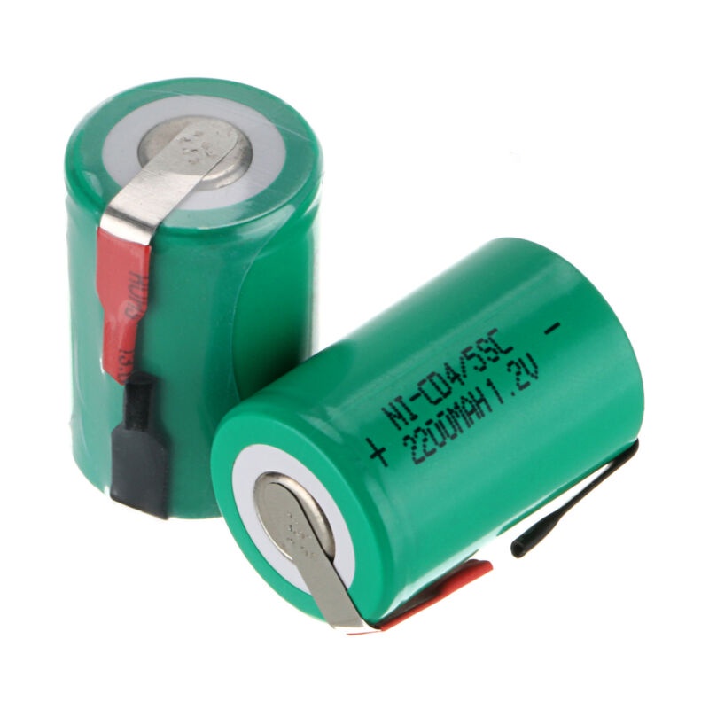 2-20pcs 4/5 SC NI-CD Baterai 1.2V 2200mah Sub C Baterai Isi Ulang untuk DIY Obeng Bor Listrik