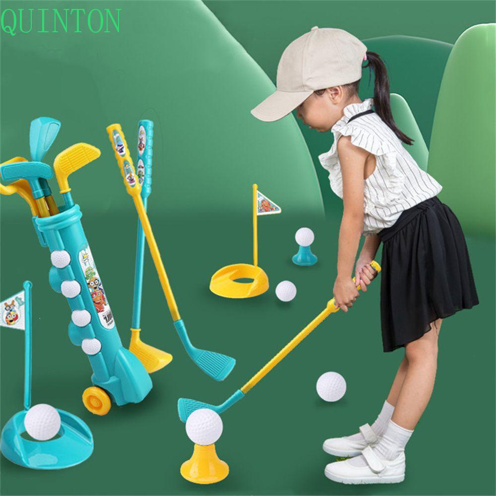 Set Golf Anak QUINTON Warna Warni Outdoors Mini Putter Plastik Lucu Olahraga Balita Golf Set