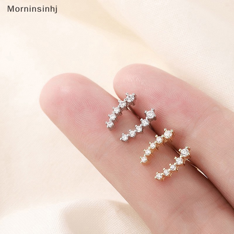 Mornin Mode Baru Anting Perempuan Kelembutan Anting Gaya Barat Nice-looking Dikontrak Zirkon Anting Lucu Ear Stud id