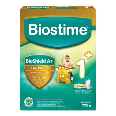 Biostime 1+ Susu Pertumbuhan 1 - 3 Tahun Vanila 725 g