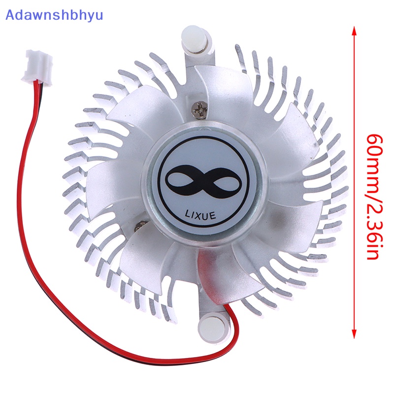 Heatsink Aluminium Adhyu 55mm Dan Kipas 12V Kombinasi Radiator Bulat Cooler Silent Fan ID