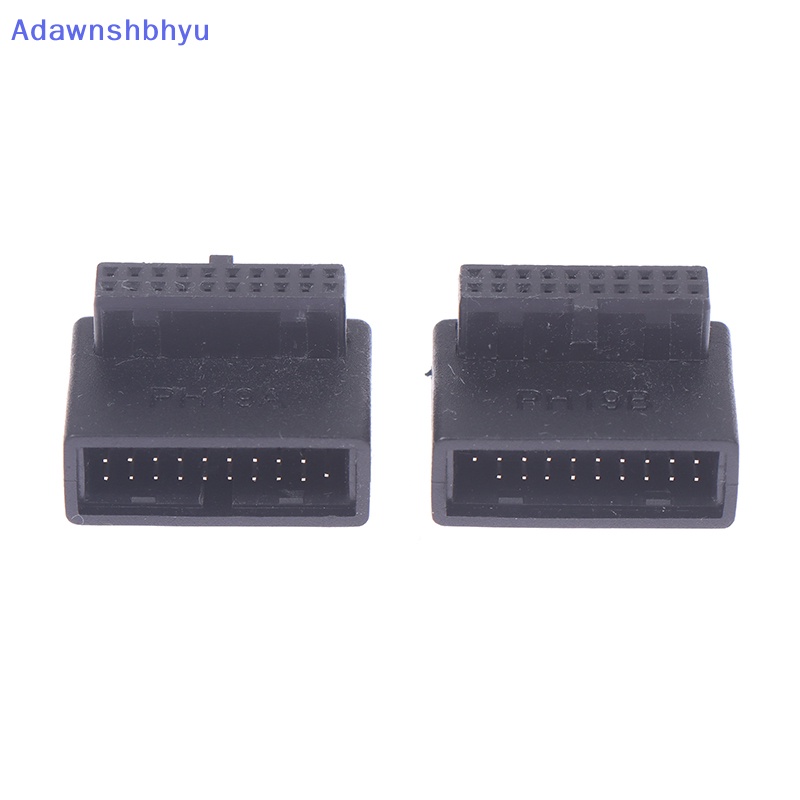 Adhyu Adapter Ekstensi USB 3.0 20pin Male to Female Siku 90derajat Untuk Motherboard ID