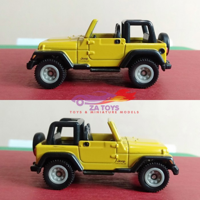 IGS79 Diecast Jeep Wrangler Rubicon Open Top Kuning Loose By Tomica 1:64