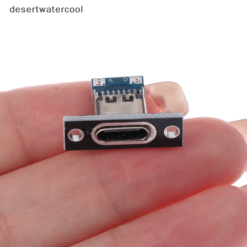 Deid Charging Port USB Type C Socket Connector 2Pin 2P 4P Waterproof Strip Line Sambungan Solder Female Connector Jack Martijn