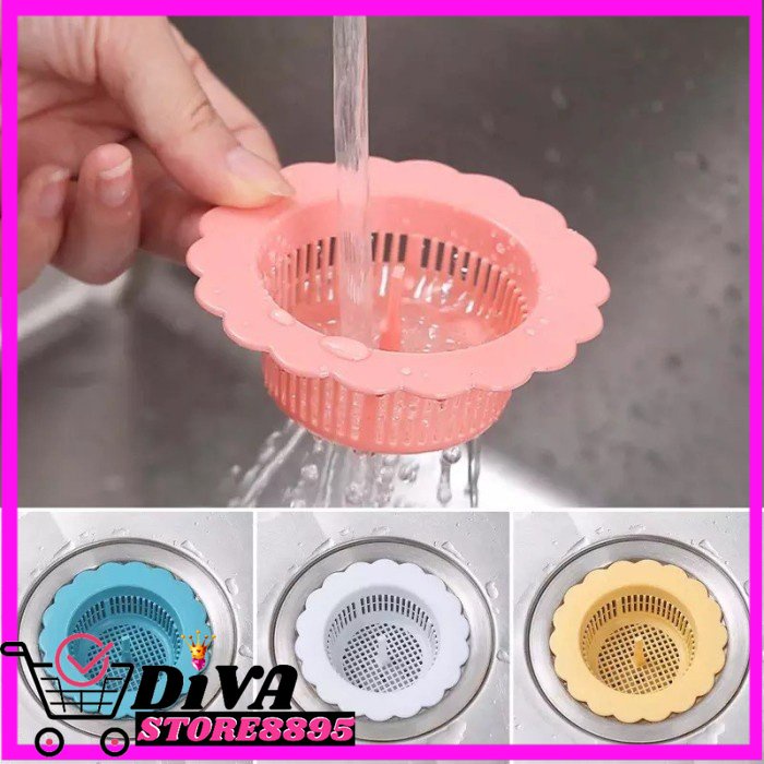 Saringan Wastafel / Colander Silicone Drain Penyaring Saluran Air DIVA STORE