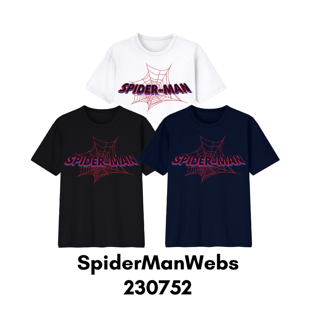 Baju Kaos Into The Spiderverse Series Ready Size Bayi Sampai Dewasa Bahan Katun Combed 30s Premium