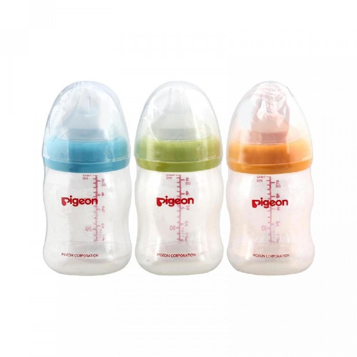 Pigeon Botol PP Wide Neck 240ml 160ml Botol Susu Anak Bayi Paket Isi 3