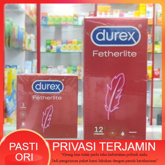 Durex Fetherlite 3s / 12s - Kondom Tipis DUREX FETHERLITE