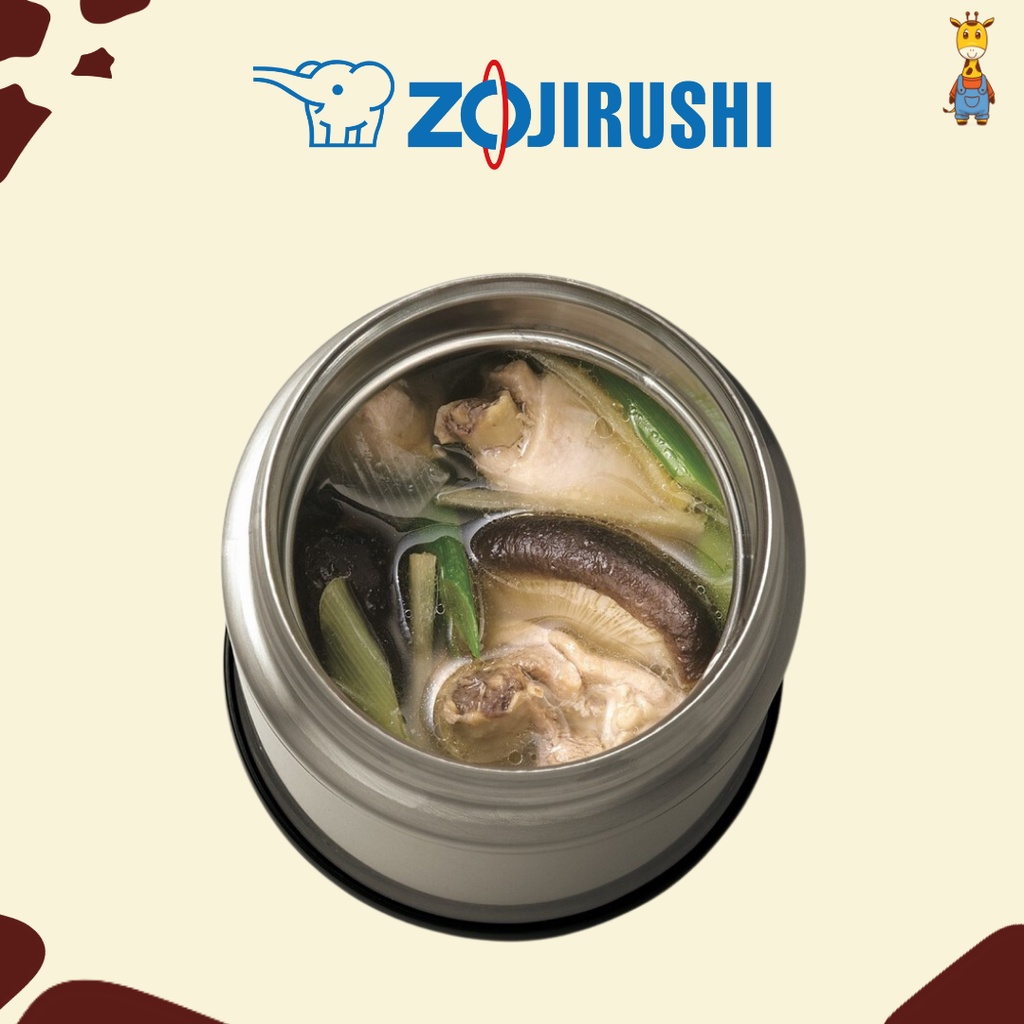 Zojirushi Stainless Steel Food Jar SW-FCE75 Vacuum 0.75L - Tempat Makan