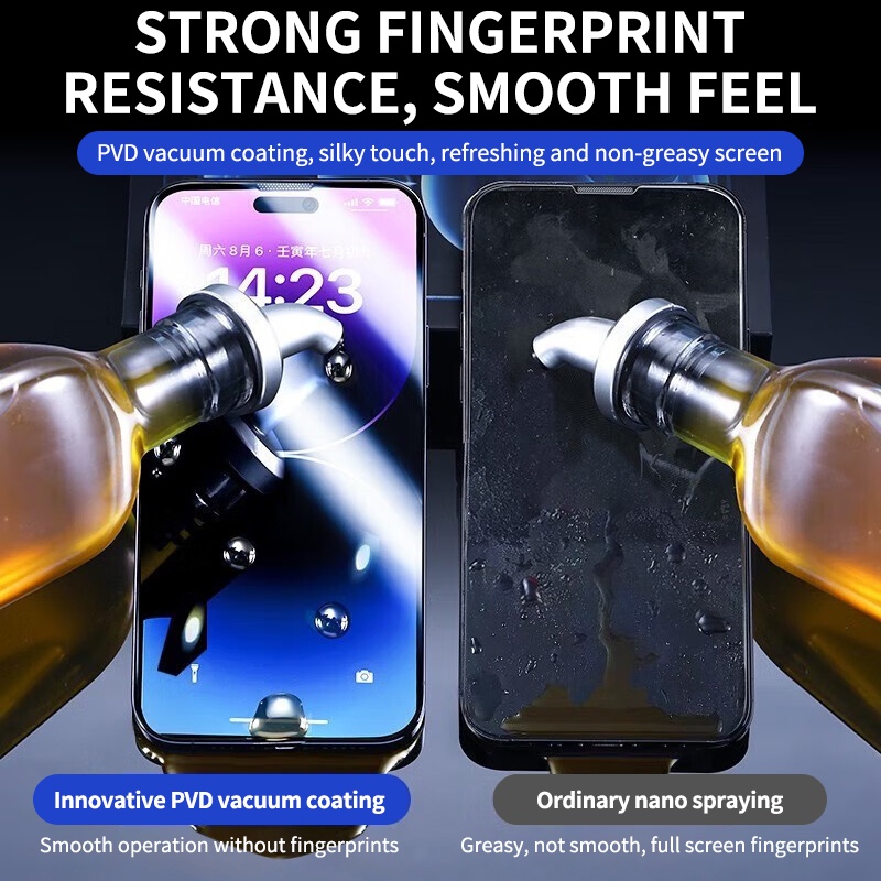 IPHONE Dust Remover Tempered Glass Untuk Iphone11 12 13 14 Pro Max XS X Xr14 Plus Pelindung Layar Tambah Pasang Cover