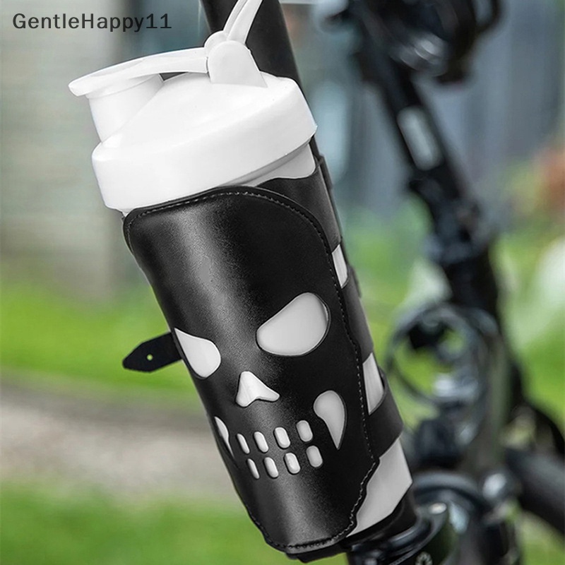 Gentlehappy Motor Sepeda Tengkorak Tempat Minum Kulit Botol Air Cangkir Penyangga Stand Mobil Styling Olahraga Outdoor Drink Cup Adapter id