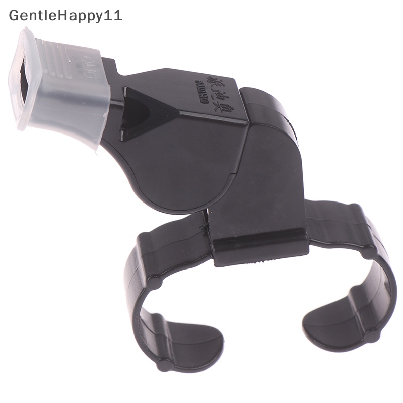 Gentlehappy Hitam Plastik Pealess Finger Grip Olahraga Skate/Football Wasit Mulut Peluit id