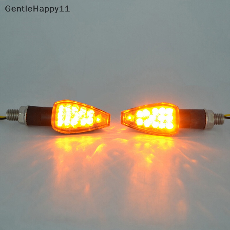 Gentlehappy 14LED Lampu Sein Sepeda Motor Amber Light Indikator Universal 12V id