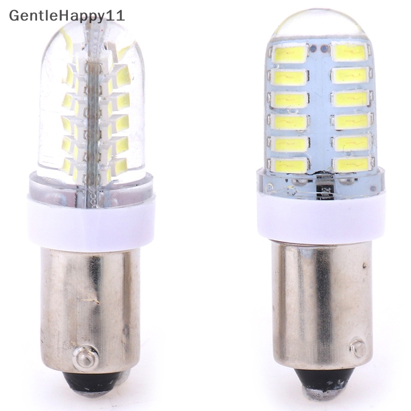 Gentlehappy 2X BA9S T11 T4W 301424smd 12v led Lampu Bohlam Samping Mobil interior lamps white id