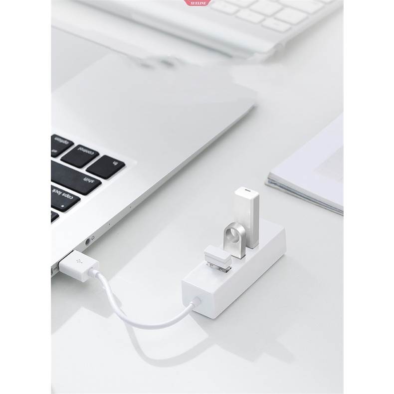 Mini 4-Port USB Hub USB Spliter Hub Adapter Kecepatan Tinggi Hub USB 2.0 Splitter Converter All In One Untuk Aksesoris Komputer PC [ZXL]