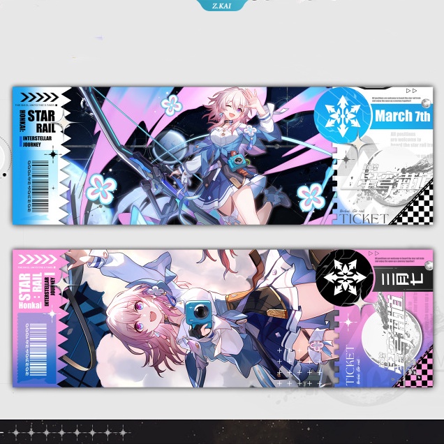 Honkai Star Rail Akrilik Card Bookmark Dan Heng Silver Serigala Seele Anime Alat Tulis Perlengkapan Sekolah Bookmark Untuk Hadiah Buku [ZK]