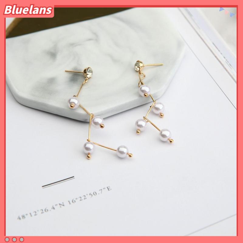 [BLS] Anting Mutiara Cabang Perempuan Desain Tekuk Anting Stud Panjang Anting Peri