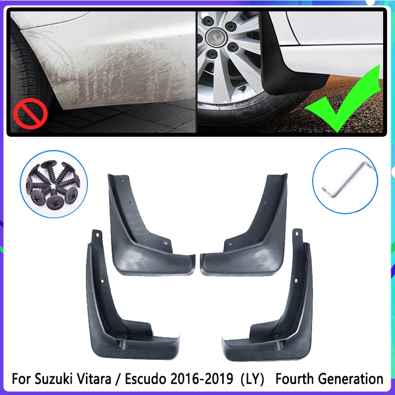 4pcs Flaps Lumpur Mobil Untuk Suzuki Vitara Escudo 2016 2017 2018 2019 LY 4th Mudguard Splash Guards Fender Mudflaps Aksesoris Mobil