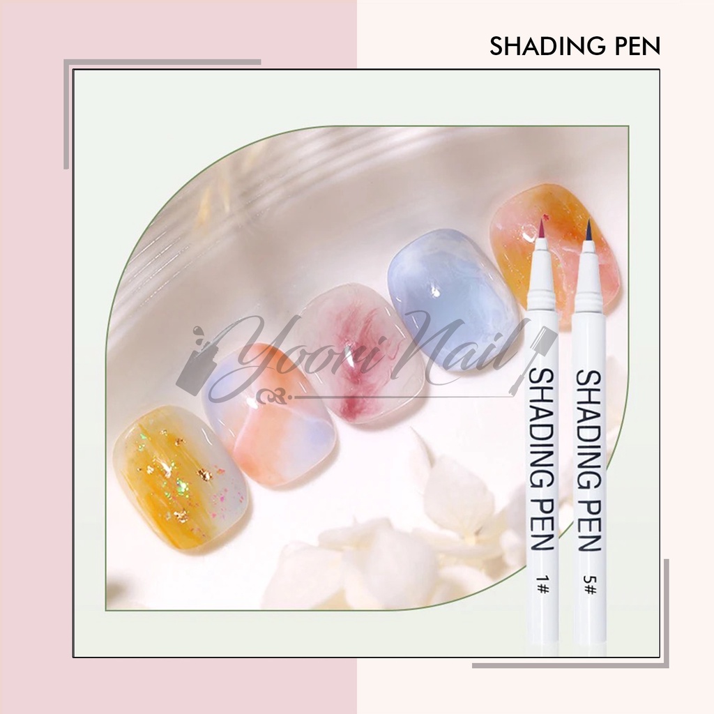 Shading pen blooming gel pen shading effect drawing nail pen