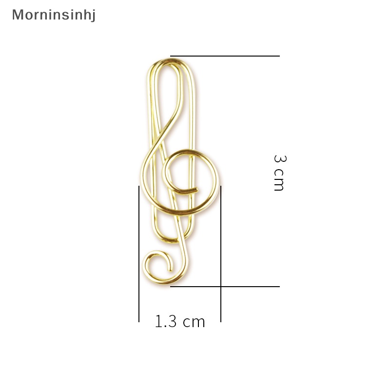 Mornin 20jepit Kertas Mini Hias Music Sheet Binder Shape Dekorasi id