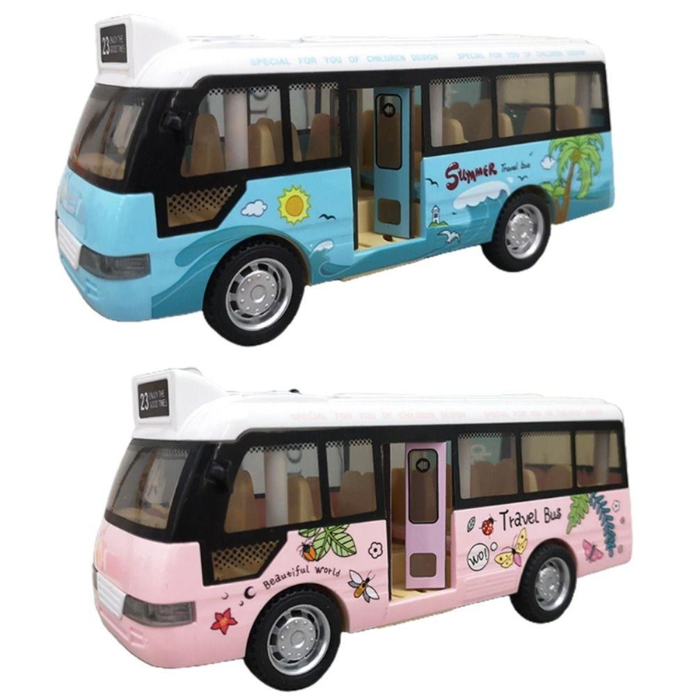 Lanfy Model Bus Wisata Mainan Kendaraan Model Bus Mainan Mobil Diecasts Mainan Mobil Indah Model Bus Paduan Kota Wisata Mobil Untuk Hadiah Ulang Tahun