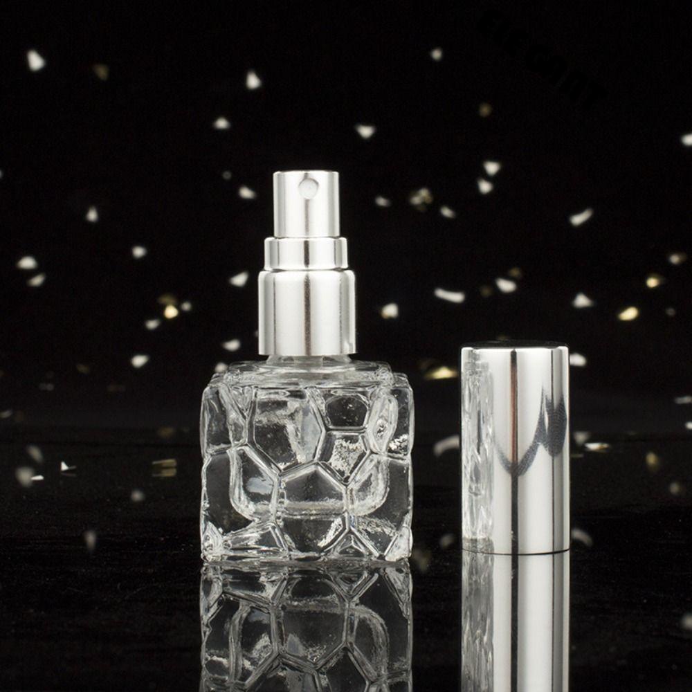 [Elegan] Botol Spray Parfum Bentuk Kubus Air 10ML Sub-Botol Botol Isi Ulang Travel Sampel Kosong Vial Atomizer Mist Liquid Sprayer