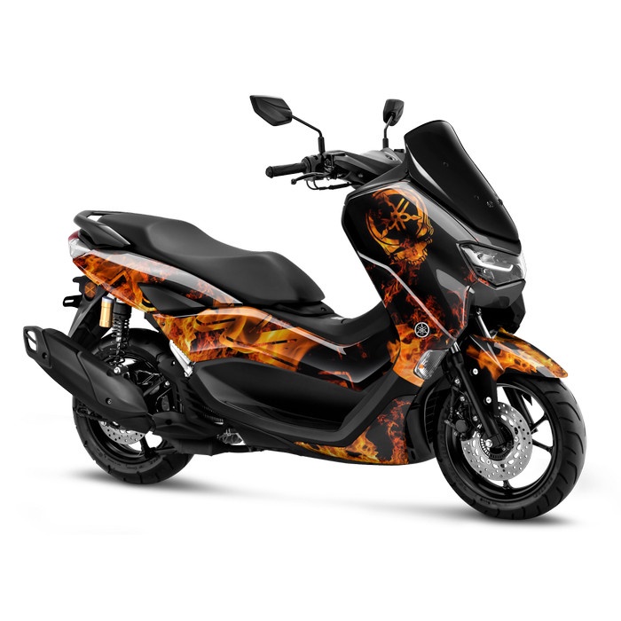 Decal Full body stiker YAMAHA Nmax OLD / NEW 2020-2023 Flame Nyala Api