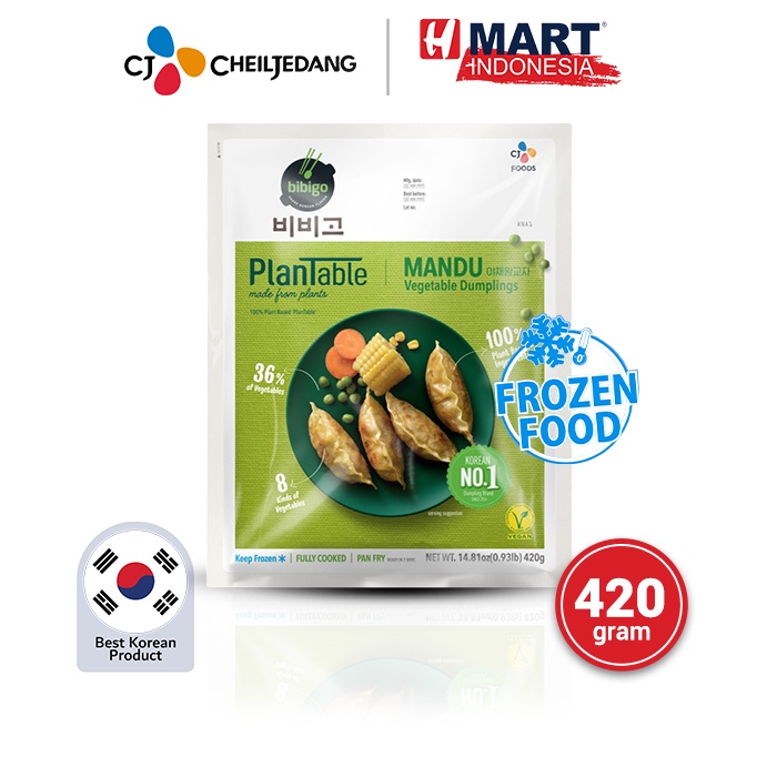 

CJ BIBIGO Mandu PlanTable Vegetable - Dumpling Isi Sayuran 420g