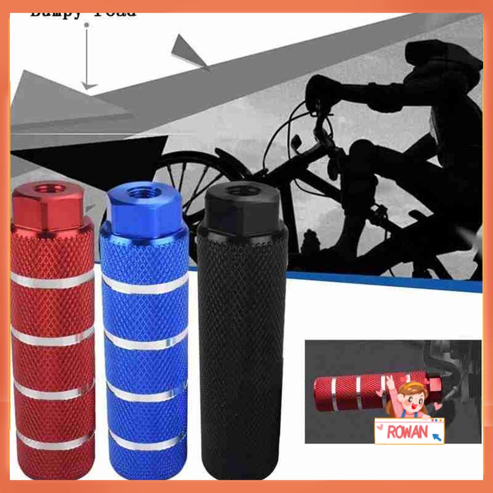 R-FLOWER 1pasang Pedal As Sepeda Olahraga Luar Ruangan As Belakang Aksesori Bersepeda Pijakan Kaki Tuas Silinder Grip