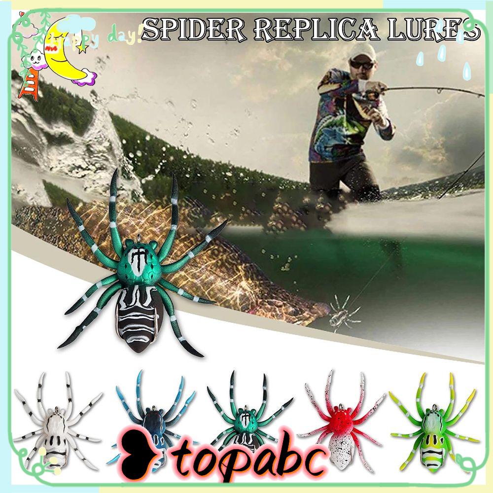 TOP Spider Umpan Lembut Gaya Baru Tahan Lama Buatan Portabel 4.7cm 6g Desain Realistis Umpan Bass