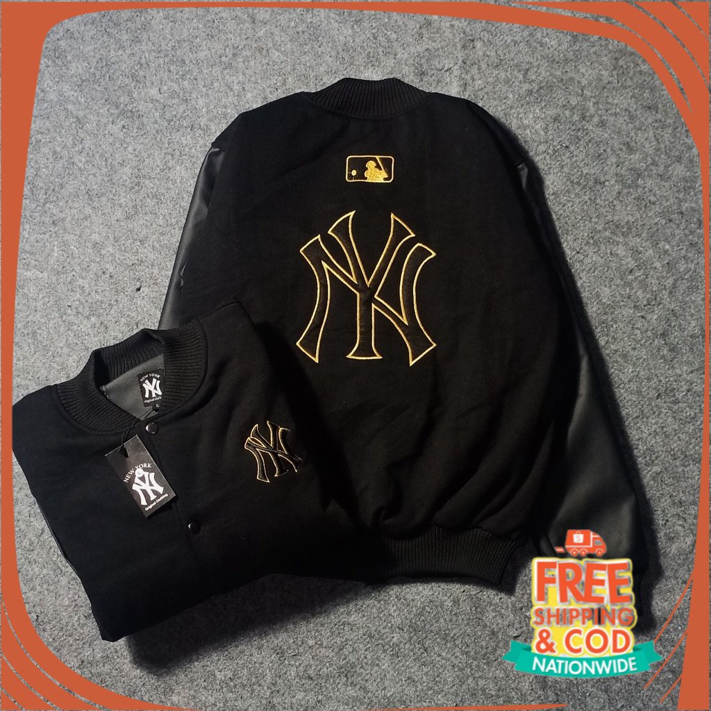 JAKET OOTD KONSER OOTD CAFE/ JAKET BASEBALL VARSITY JACKET VINTAGE- JAKET VERSITY NEWYORK MLB - FULL