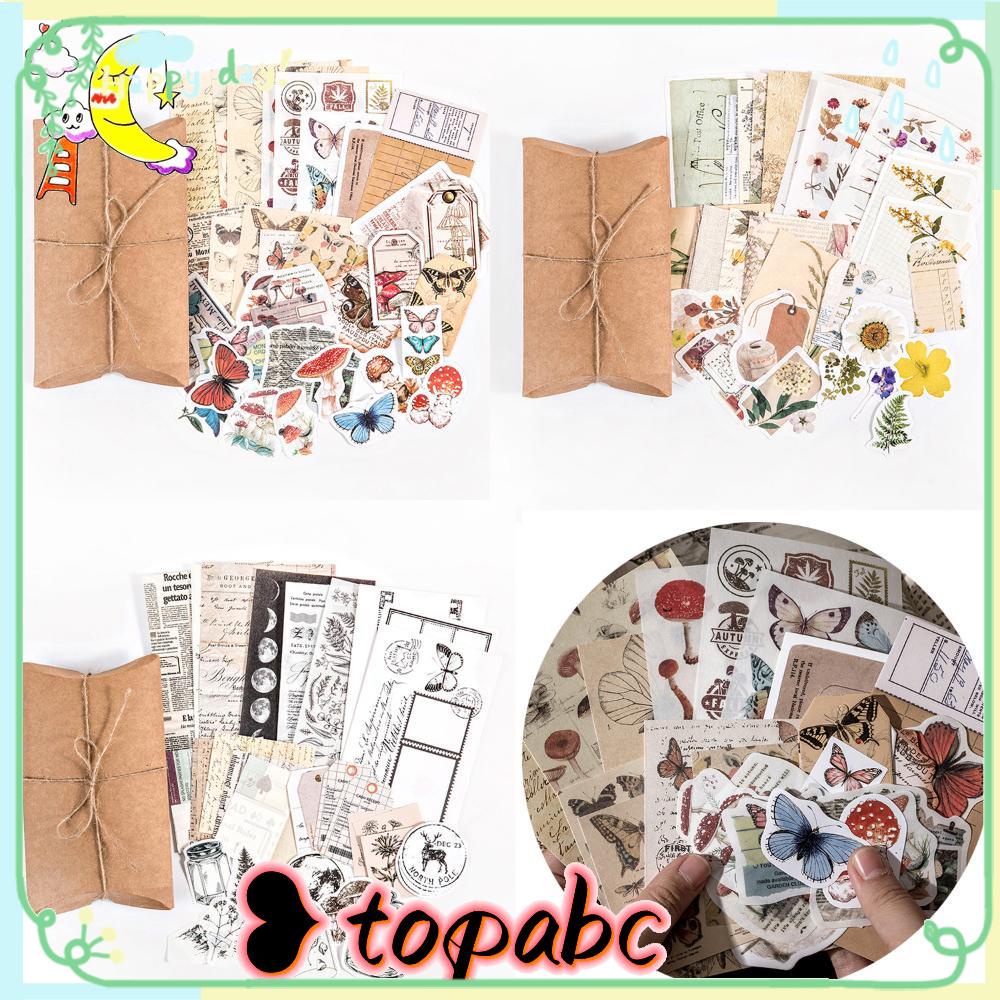 TOP Stiker Scrapbooking Diy Art Craft Hiasan Bunga Stationery Diary Kertas Stiker