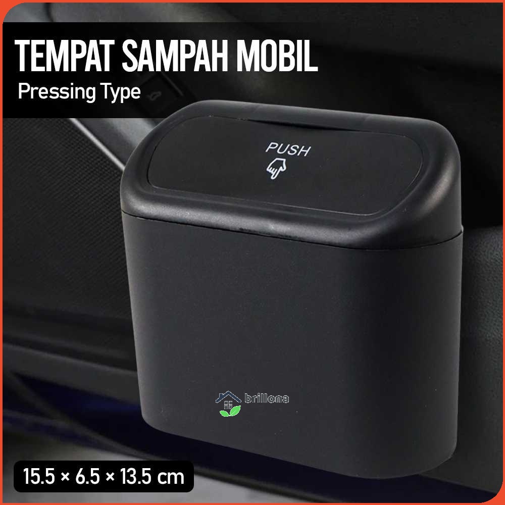 Dawndesslo Tempat Sampah Mobil Trash Bin Pressing Type - DDE301