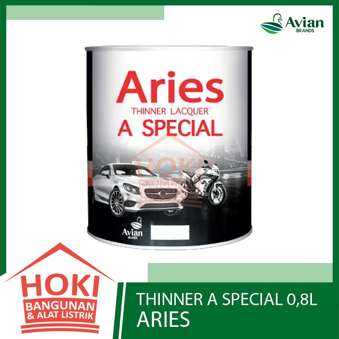 THINNER A ARIES Special & Biasa 0,8 Liter - Thiner Pengencer Cat AVIAN