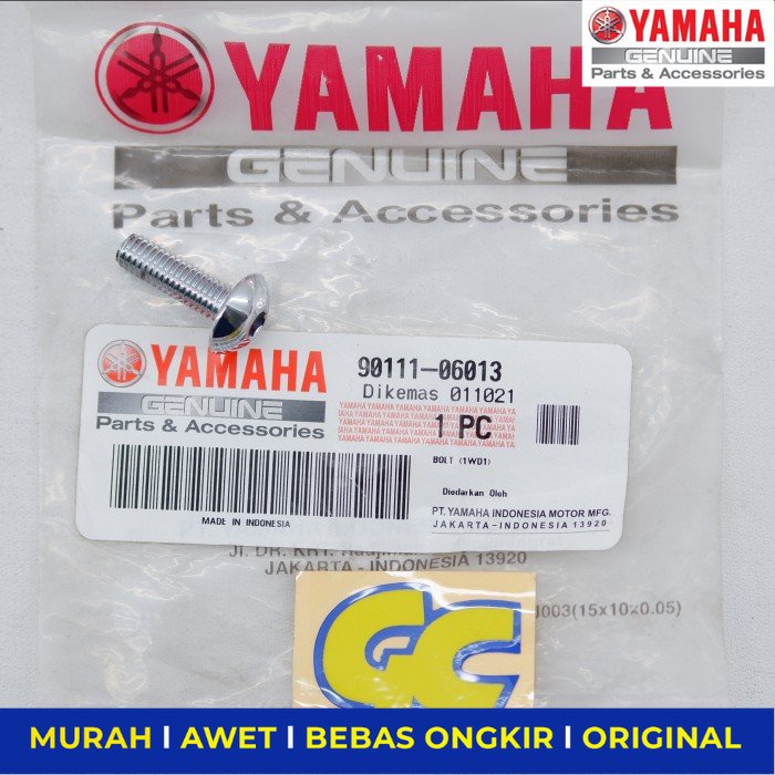 Baut Foot Step Depan Kiri Yamaha R25 Ori - Sparepart Sperpart Spare Part Motor Onderdil Suku Cadang 