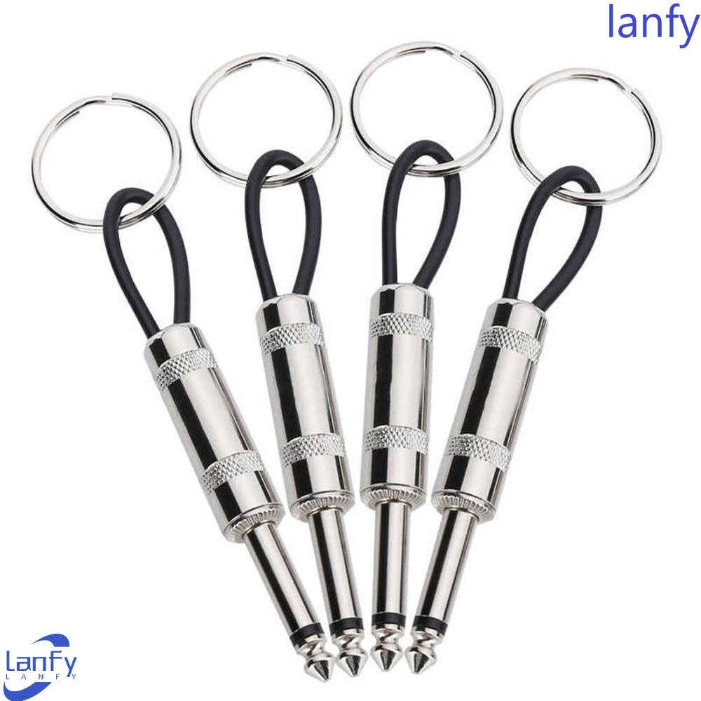 LANFY Key Storage Portable Stainless Steel Gantungan Kunci Keychain Kotak Penyimpanan Kunci Logam Tempat Kunci Gitar