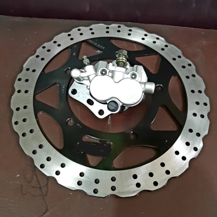 velg double disk set disk cakram + kaliper kiri ninja 250 fi termurah