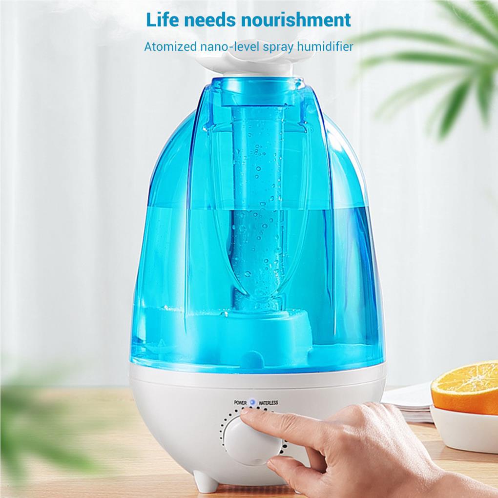 4l Ultrasonic Air Humidifier Desktop Double Spray Aroma Pelembab Penjernih Udara Dengan Lampu LED Humidifier Untuk Rumah Diffuser Mist