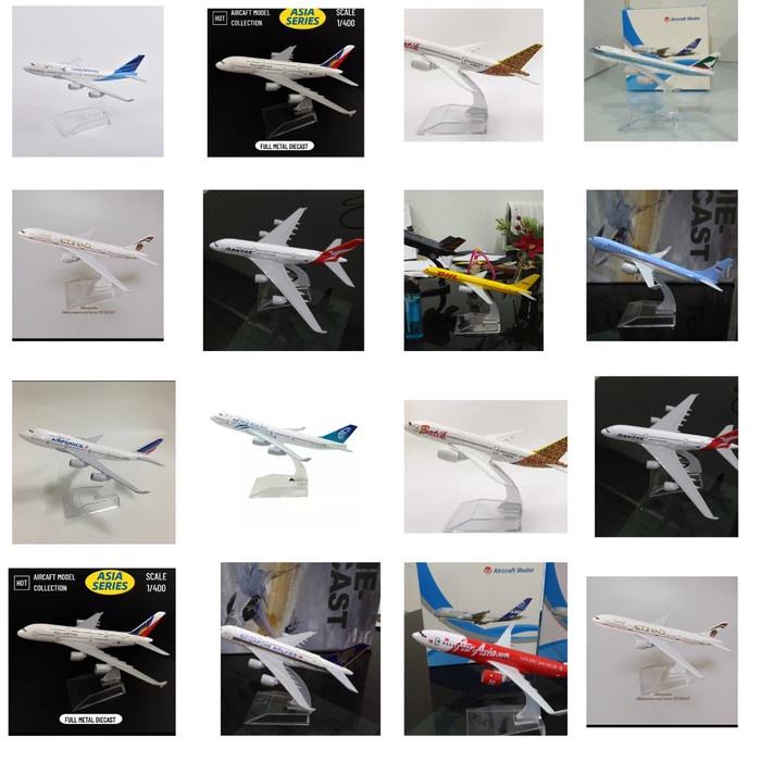 Miniatur Diecast Pesawat Lion Batik Garuda Citilink Air Asia Sriwijaya - MALAYSIA