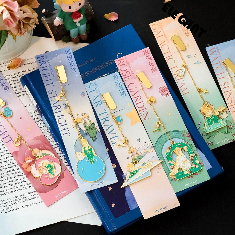 【 ELEGANT 】 Little Prince Bookmark Kawaii Kartun Buku Paginator Alat Tulis Guru Book Lover Membaca Bookmark