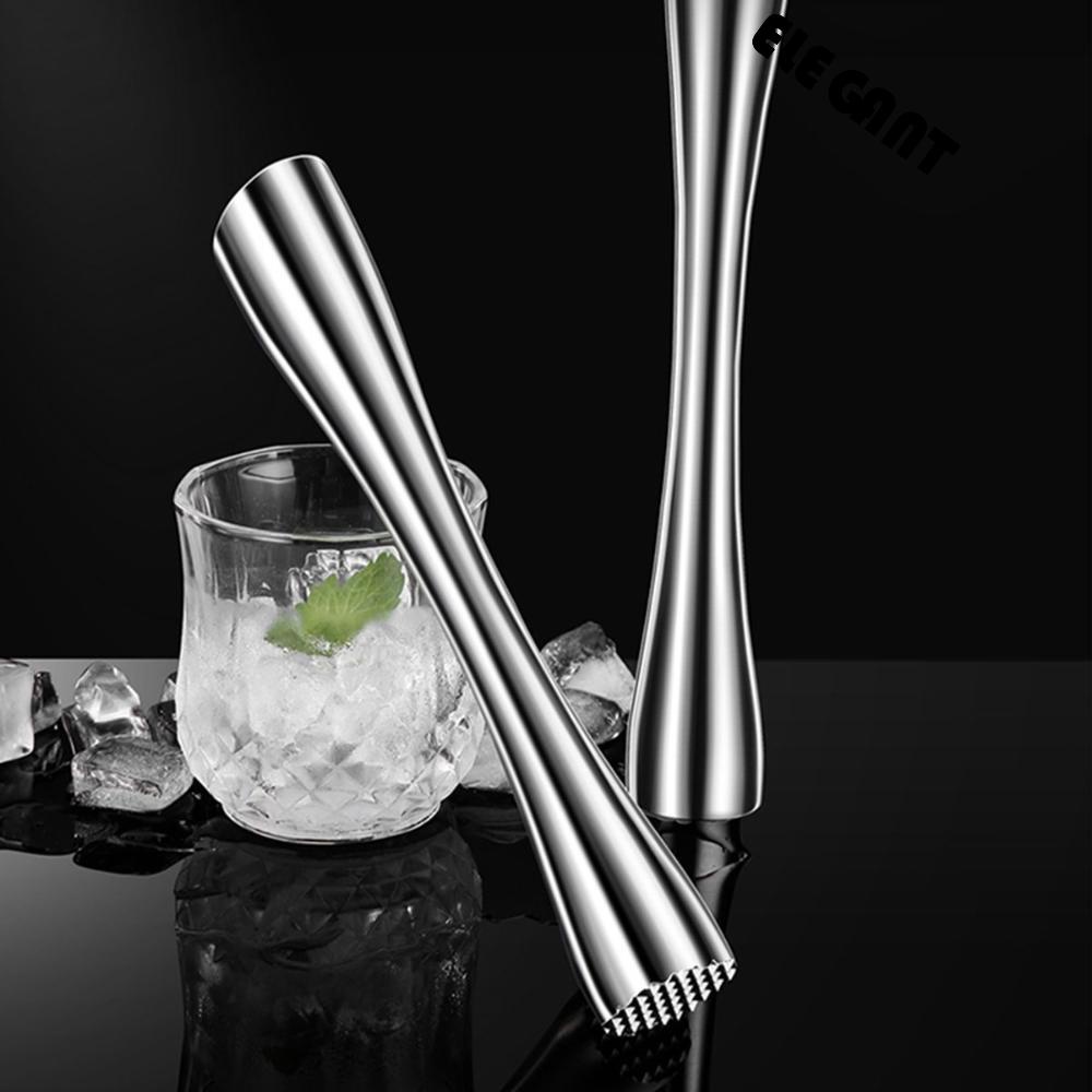 【 ELEGANT 】 Mojito Muddler Bar Dapur Old Fashioned Stainless Steel Rod Hammer Stirrer Alat