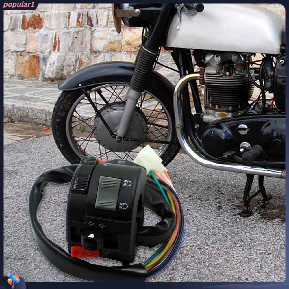 POPULAR Saklar Kombinasi Motor Stang Universal Bermanfaat Refit Saklar Indikator Lampu Indikator ON/OFF